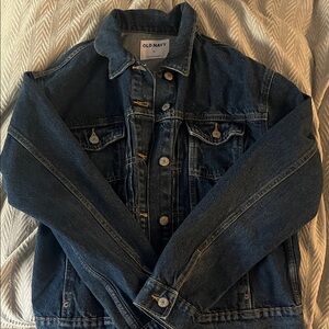 NWOT Old Navy Dark Blue Denim Jacket size M